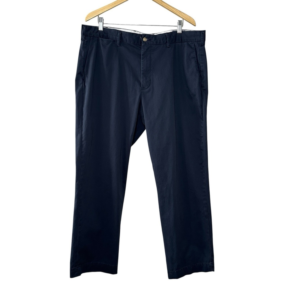 Polo Ralph Lauren Men's Navy Chino Pants 38x30 Stretch‎ Straight Fit Classic